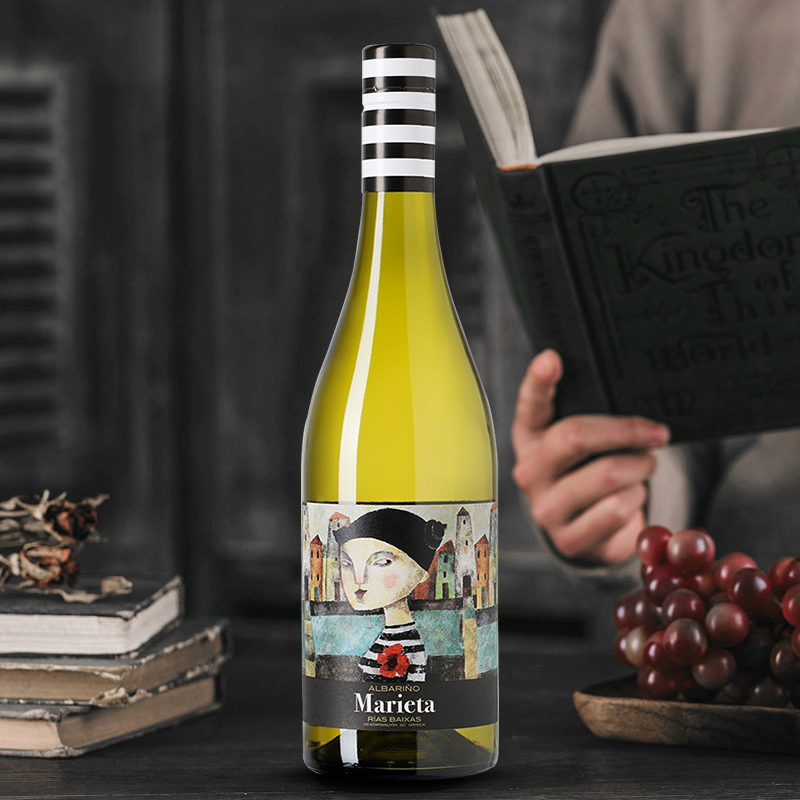 西班牙下海弯马尔丁尼酒庄阿尔巴利诺干白葡萄酒750ml