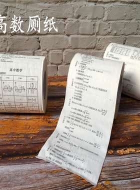 高中数公式卷纸高数学知识点厕纸学霸专用版创意个性木浆卫生纸巾