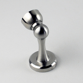 304拉丝不锈钢美人腰加高门吸精铸实心强磁性墙装 地吸 墙吸地装