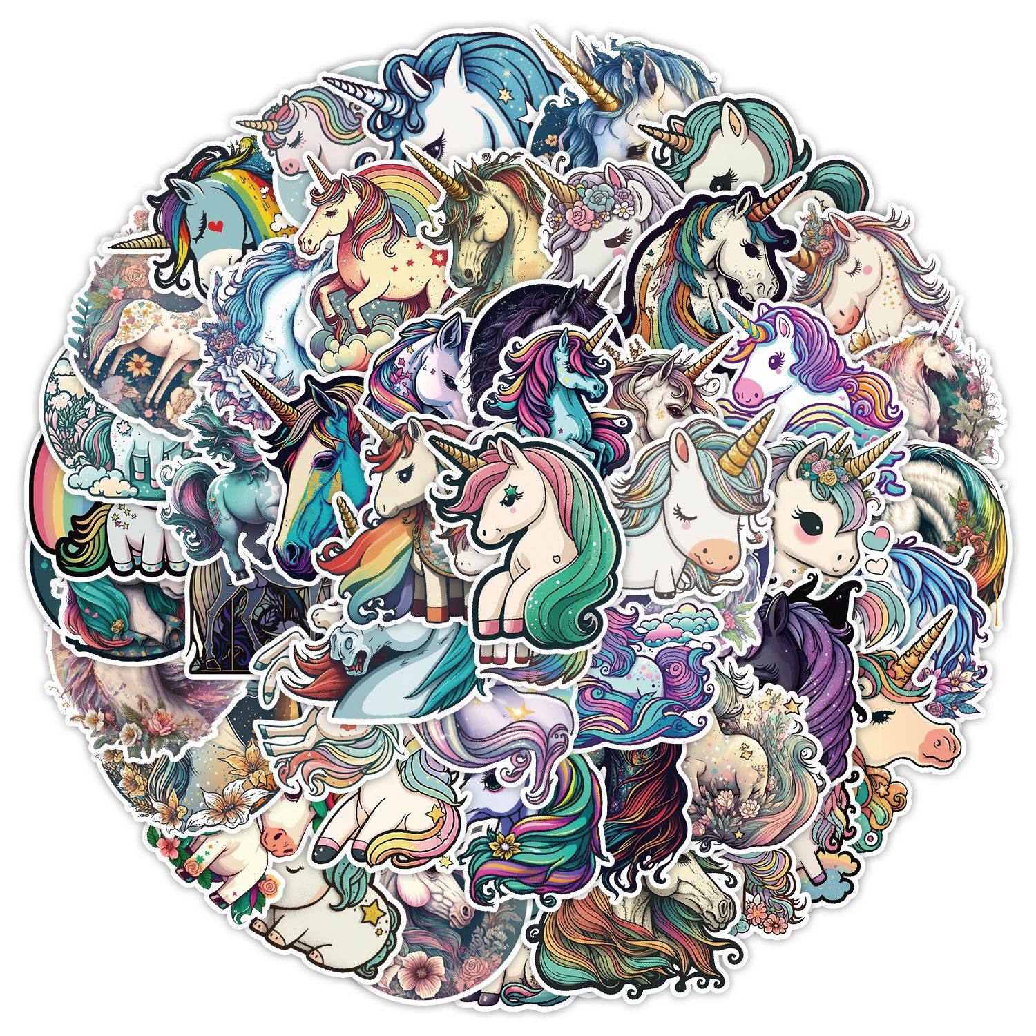 50张暗黑独角兽涂鸦贴纸手机水杯电脑装饰贴画防水创意卡通贴纸,文具电教/文化用品/商务用品,贴纸/立体贴纸,淘宝优惠券,粉丝福利购,淘宝优惠卷