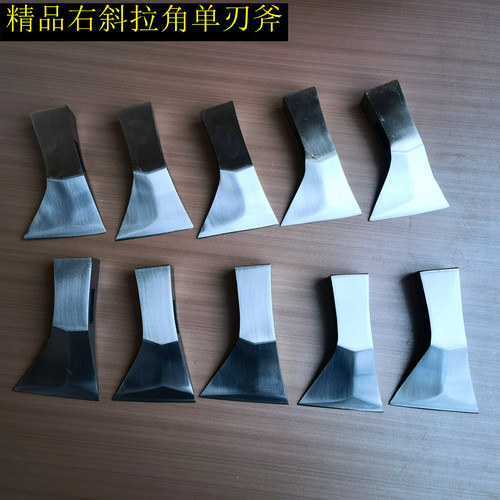 单刃纯钢户外斧伐木劈柴斧双刃斧
