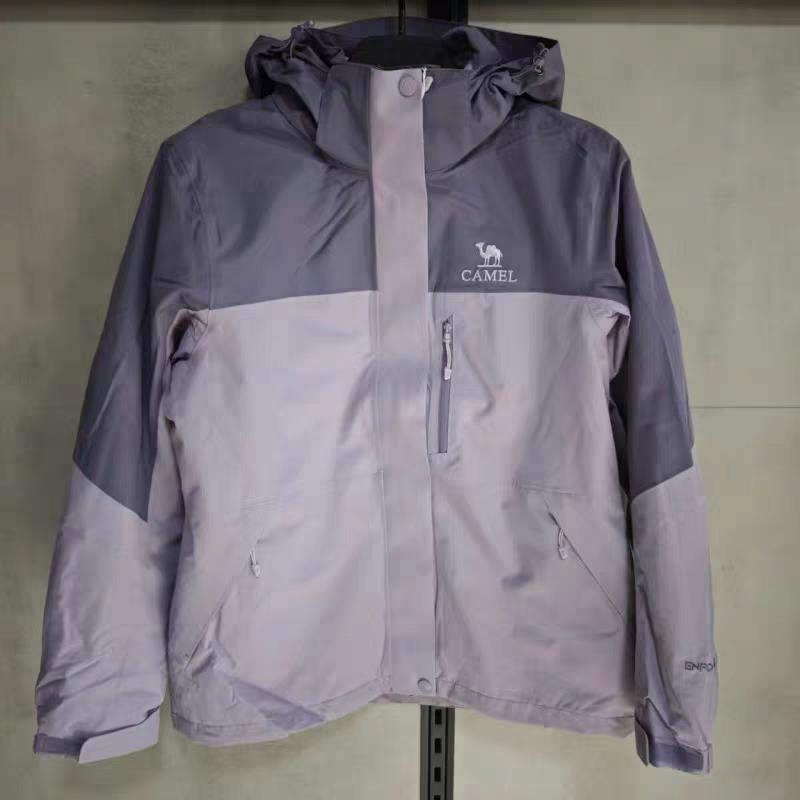 H25WA31123骆驼户外正品2025秋冬新款女防水防风保暖单层冲锋衣女
