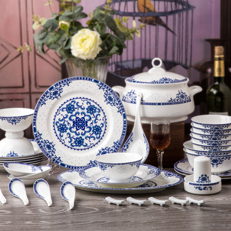 骨瓷餐具套装饭碗组合中式