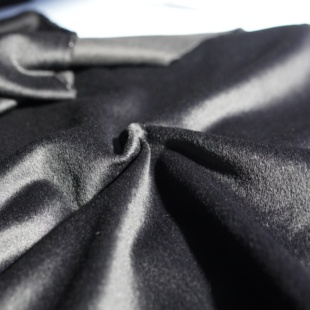 亮 121号黑色未知单面羊绒 50%羊绒40%羊毛10%真丝 炸街 520g