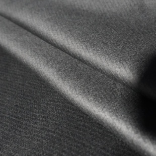 30%羊绒70%羊毛 1.8m 93号黑色暗纹精纺羊绒布料 620g