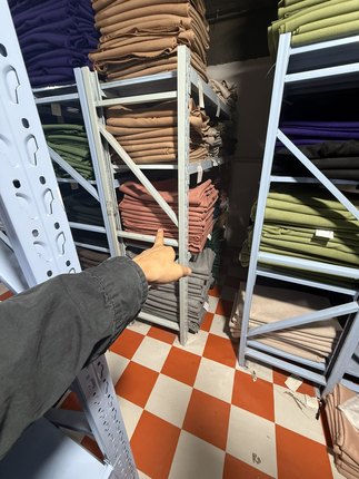 53号橘色双面羊绒布料 800克/2.5m 5%羊绒95毛 轻薄剥开手缝大衣