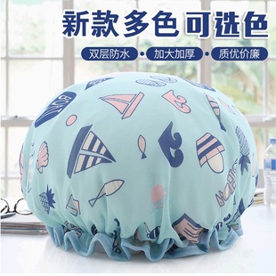 Shower cap for womens double thick waterproof shower cap