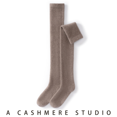 小小象~100%纯羊绒长筒袜搭配裙子过膝高筒袜子长袜护腿袜配靴子