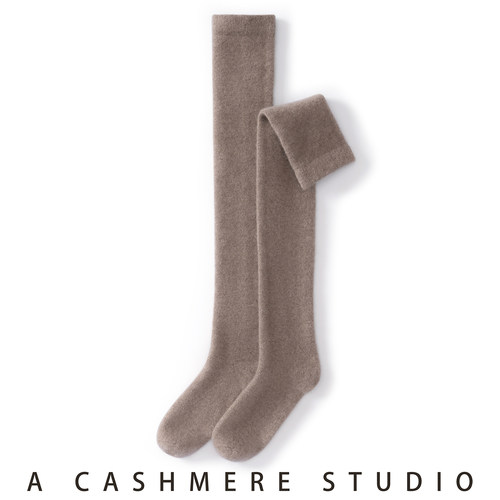 小小象~100%纯羊绒长筒袜搭配裙子过膝高筒袜子长袜护腿袜配靴子