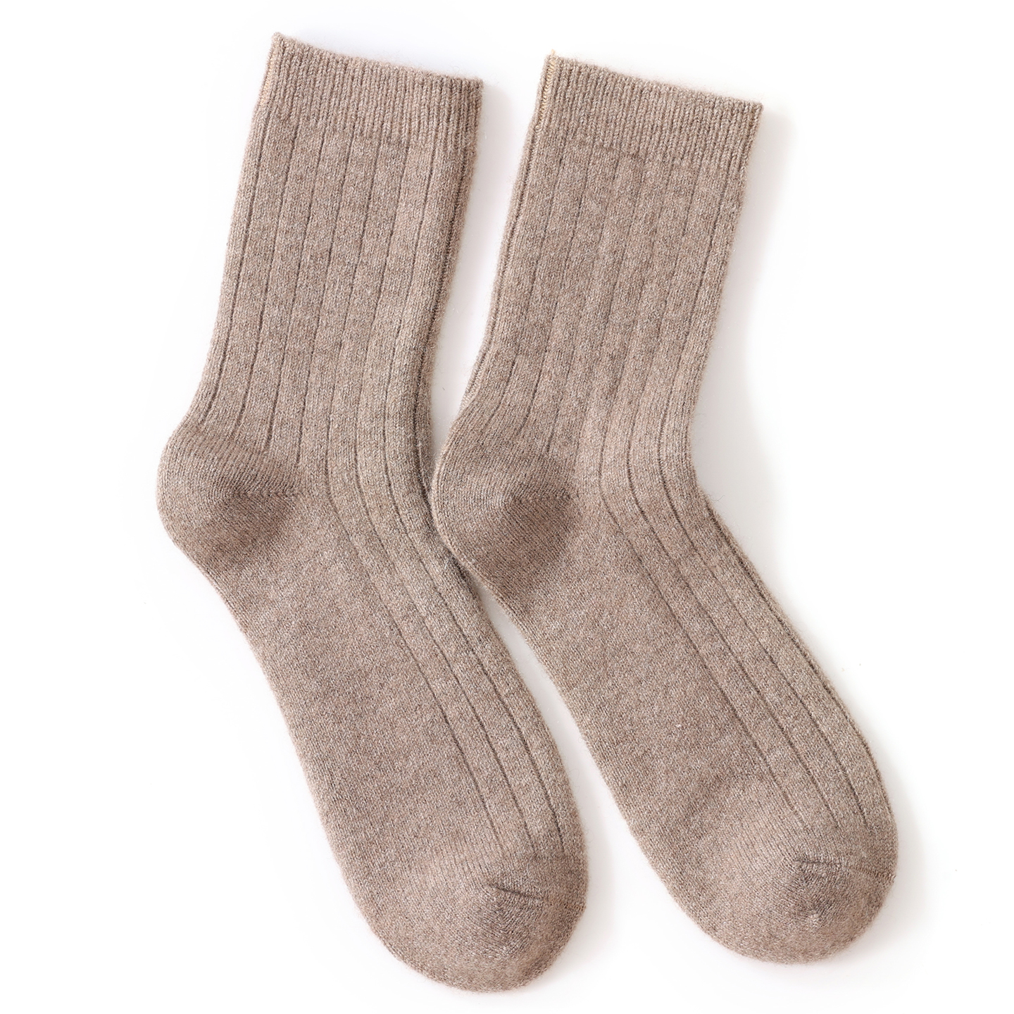 小小象~100%山羊绒袜女加厚过冬男士中筒纯色羊绒袜吸潮不臭脚