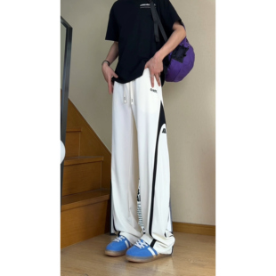 P38 得物品质2025夏季 CK2579 A107 控88 潮流百搭直筒垂顺冰丝长裤