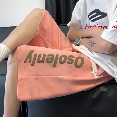 凉感透气休闲短裤男夏季宽松百搭 扎染短裤 A107-DK25603-特P28