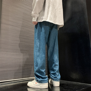 直播品质 港风2023抖音重磅推牛仔裤直筒休闲长裤 A107-8182-P55图片