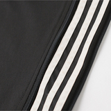 高品质百搭侧边拉链条纹美式休闲裤A107-CK25728-特P38平铺，男装休闲裤，电商A107