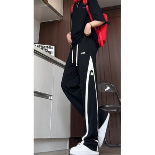 P38 得物品质2025夏季 CK2579 A107 控88 潮流百搭直筒垂顺冰丝长裤