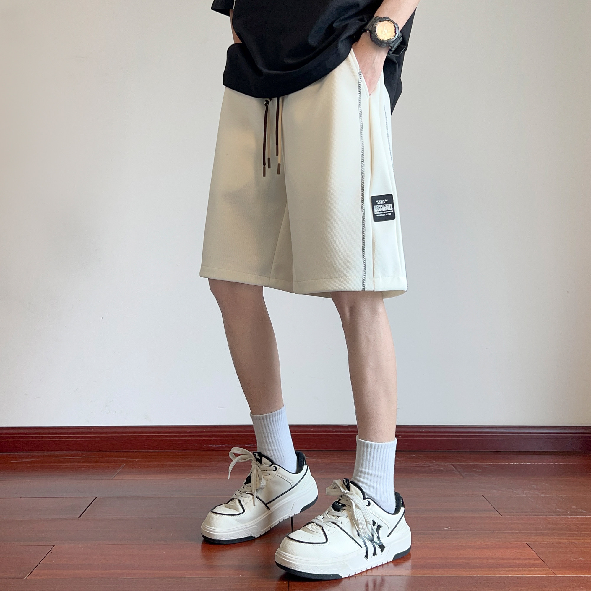 得物品质A107-DK6011-特P25夏季清凉百搭休闲短裤ins潮男痞帅,男装牛仔裤,电商A107