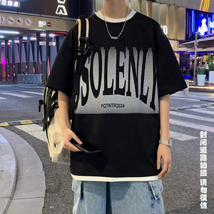 菠萝格重磅280克美式休闲宽松潮百搭男士T恤 A107-TX2402-特P30图片