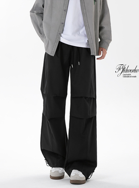 2025 高品质直筒堆叠防风美式休闲裤 A107-CK25719-特P35 无影墙