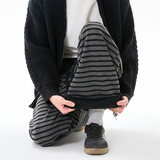 抖音冬季加绒加厚条纹阔腿裤休闲拖地长裤CK26106-特P48，男装卫衣，电商A107