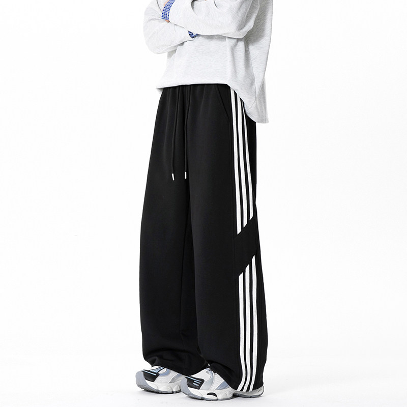 含棉量60%华棉高品质百搭侧边条纹休闲裤A107-CK25773-特P35,男装休闲裤,电商A107