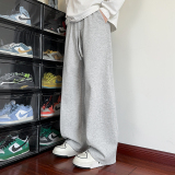 含棉量60%现货5万件华棉加绒卫裤美式长裤CK25777-特P24加绒30，男装休闲裤，电商A107
