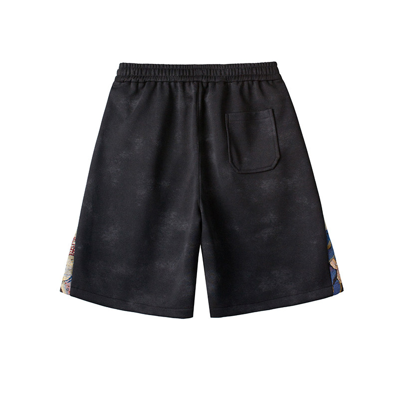 得物品质2025凉感透气休闲夏季宽松扎染短裤A107-DK2597-特P30,男装牛仔裤,电商A107