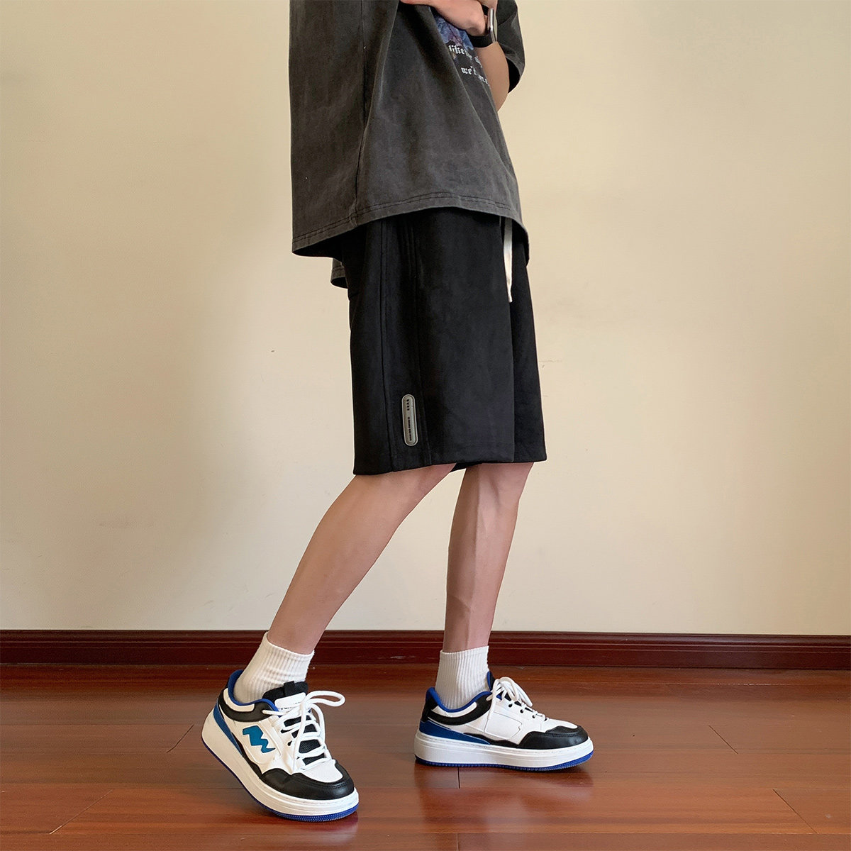 短裤抖音品质A107-K23812-特P30麂皮绒成分：聚酯纤维,男装牛仔裤,电商A107