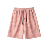 凉感透气休闲短裤男夏季宽松百搭扎染短裤A107-DK2599-特P26，男装牛仔裤，电商A107