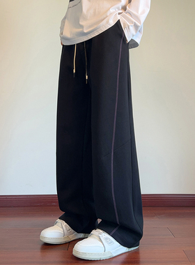 含棉量60% 华棉2025秋季潮流直筒大码美式百搭长裤 CK25795-特P35