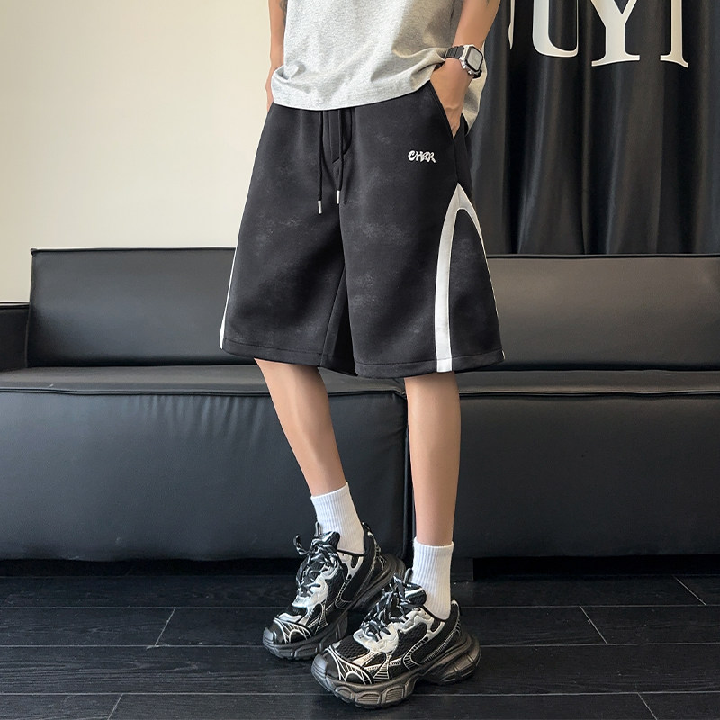 凉感透气休闲短裤男夏季宽松百搭扎染短裤A107-DK2592-特P30,男装牛仔裤,电商A107
