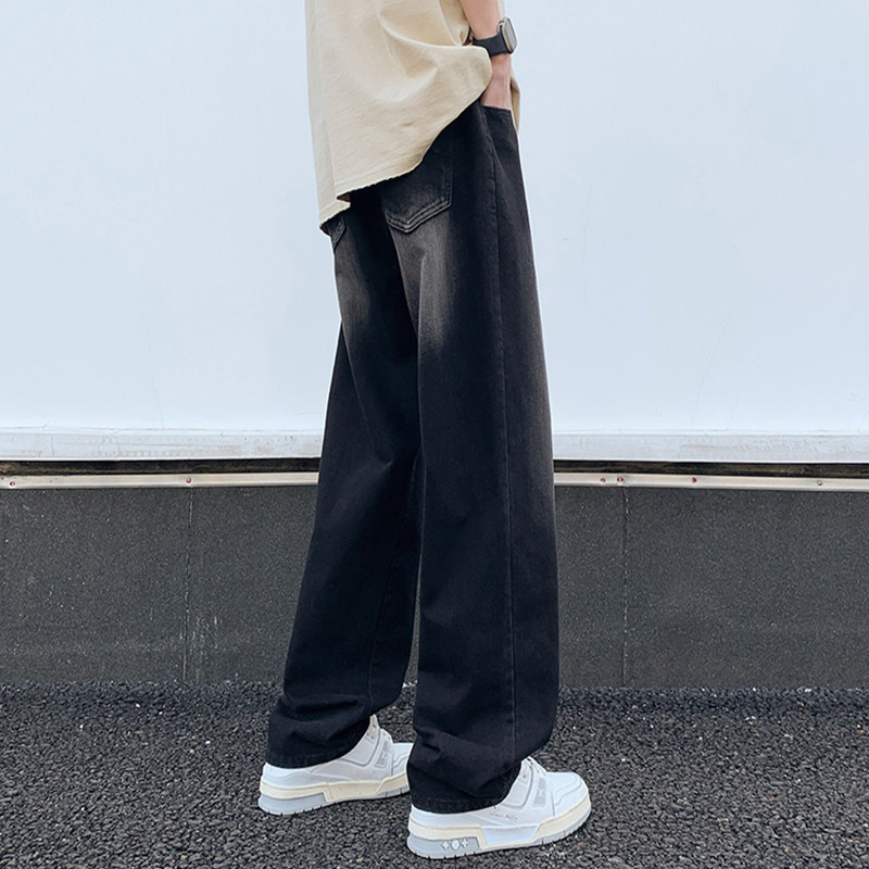 美式高街牛仔裤男女秋冬水洗宽松修身直筒长裤A107-H807-特P30，男装牛仔裤，电商A107