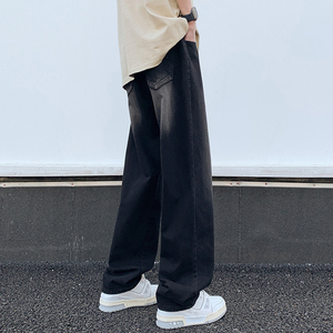 美式高街牛仔裤男女秋冬水洗宽松修身直筒长裤 A107-H807-特P30，男装牛仔裤，电商A107