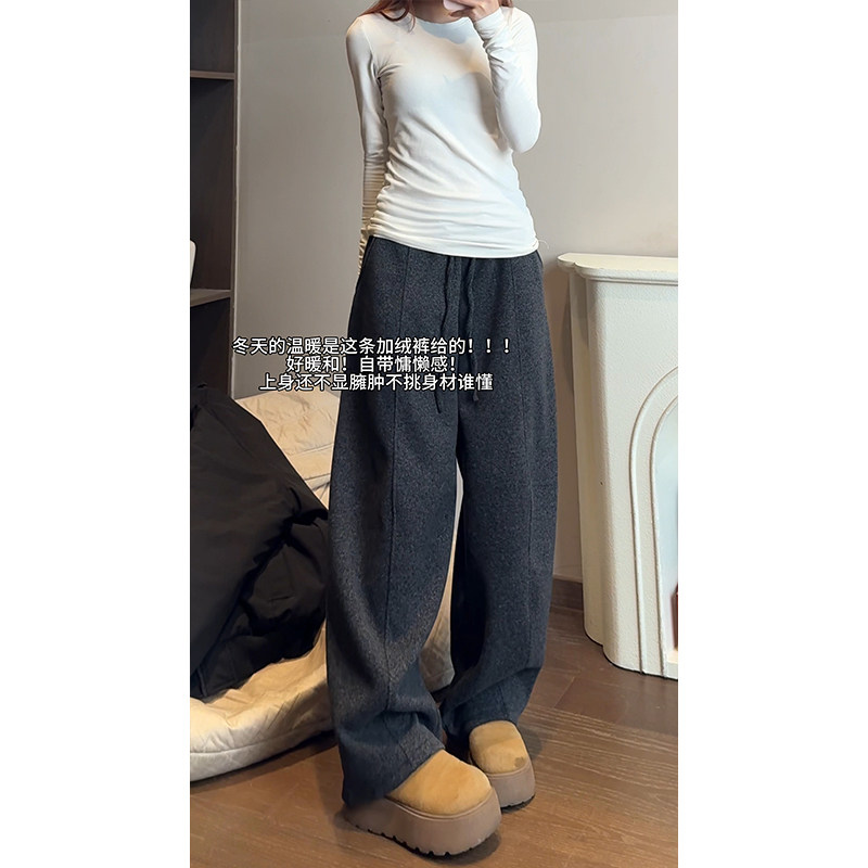 抖音大重磅460克慵懒风云朵弯刀裤CK26105-特P40加绒45,男装卫衣,电商A107