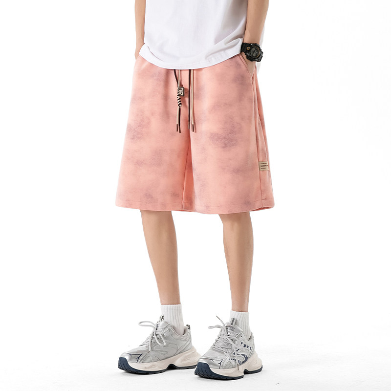 凉感透气休闲短裤男夏季宽松百搭扎染短裤A107-DK2599-特P26,男装牛仔裤,电商A107