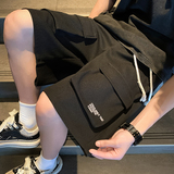 美式华夫格短裤男2024夏季新款大码百搭五分裤A107-DK6021-特P32，男装牛仔裤，电商A107