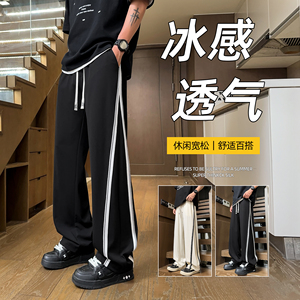 新品上新 2025夏季透气百搭休闲冰丝长裤A107-CK2578-P38 控88图片