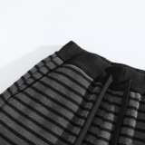 抖音冬季加绒加厚条纹阔腿裤休闲拖地长裤CK26106-特P48，男装卫衣，电商A107