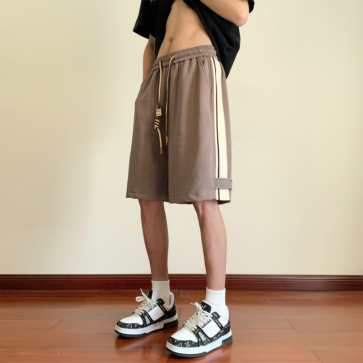 短裤抖音品质A107-K23816-特P35华棉成分：60%棉40%聚酯纤维,男装牛仔裤,电商A107
