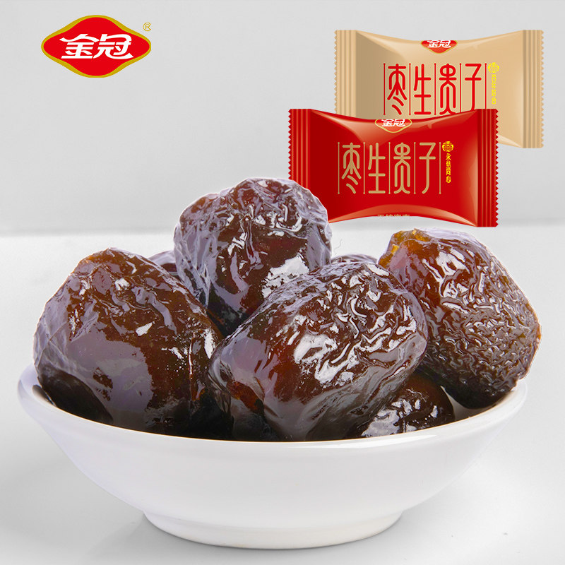 金冠蜜枣无核小包装蜜饯糖果散装喜糖婚庆糖去核红枣大枣喜枣送礼