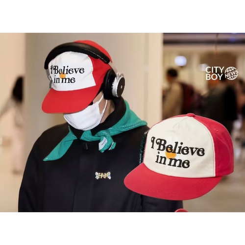 权志龙鸭舌帽 I BELIEVE IN ME 字母刺绣棒球帽 速干透气男士帽子