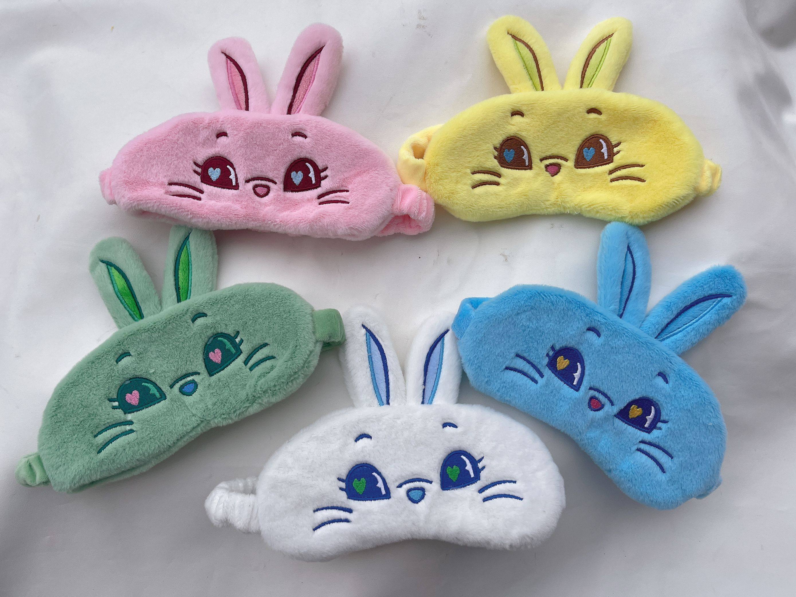 newjeans 鲸眼罩兔毛 卡通遮光眼镜MINJI HANNI HAERIN周边配饰