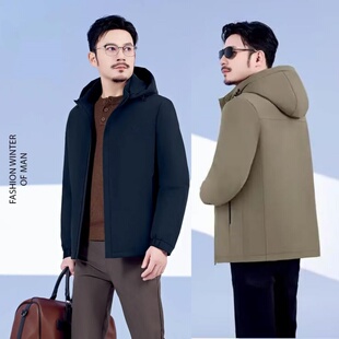 2026款男装活面脱卸款羽绒服半九成品衣皮壳翻新定制加工JS26081