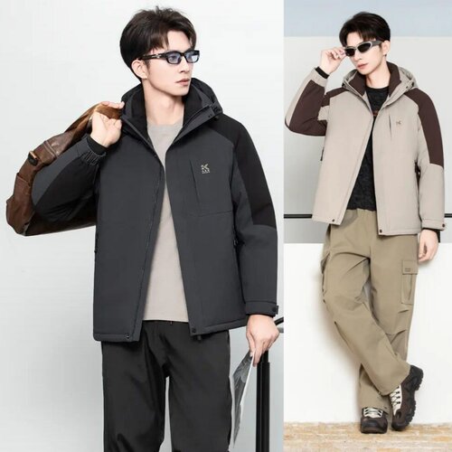 2026新款男装活面脱卸款羽绒服半九成品衣皮壳翻新定制加工YM7713