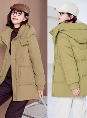 2025新款女休闲宽松款羽绒服九成品H11半成品定制翻新加厚加工