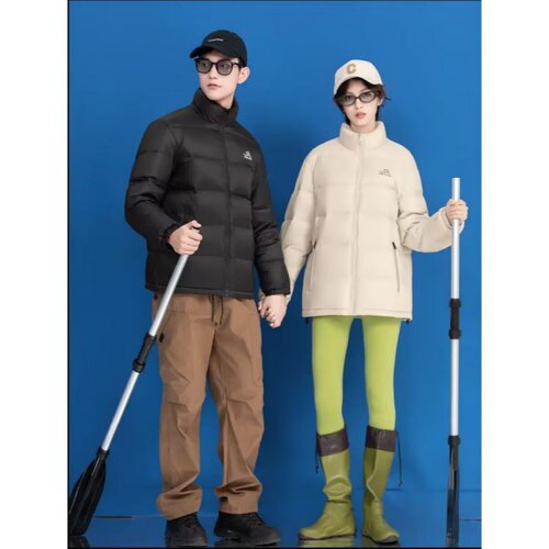 2025新款男女装休闲款羽绒服九成品半成品衣壳翻新定制加工FM5158