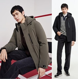 特价款男活面脱卸羽绒服九成品半成品24009衣皮翻新加厚定制加工