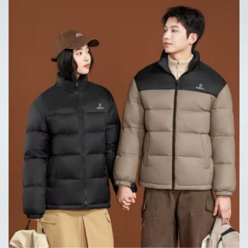 2025新款男女装休闲款羽绒服九成品半成品衣壳翻新定制加工FM8083