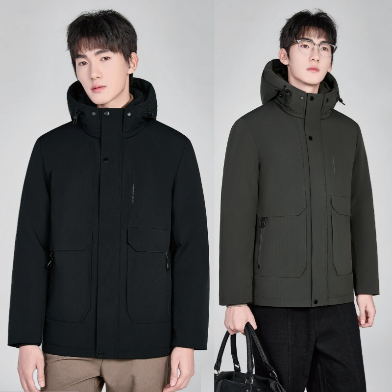 2025新款男装活面脱卸款羽绒服九成品Q7702男衣皮壳翻新定制加工