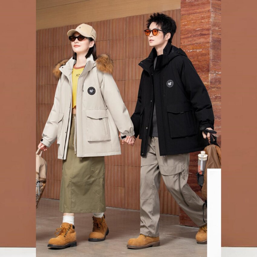 2026款男女活面脱卸简约款羽绒服九成品衣皮壳翻新定制加工25066