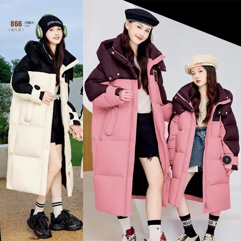 冬季新款女休闲宽松款羽绒服九成品H866女半成品定制翻新加厚加工